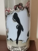 Wazon pojemnik kabaret tancerka plakat reklamowy