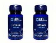 Orotan litu 1000 mcg = 1 mg, 2 opakowania po 100 kapsułek