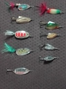 Obrotówki Błystki Zestaw 10 szt Okoń Szczupak Sandacz