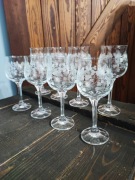 Kieliszki kryształowe do wina Bohemia unikatowe