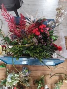 Sztuczne kwiaty+wiklinowe wianki