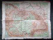 Przedwojenna mapa Kraje Karpackie Karpaty