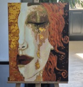 Obraz akryl. Reprodukcja Zlota łza Gustawa Klimta