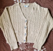 ZARA  KRÓTKI SWETEREK ROZPINANY