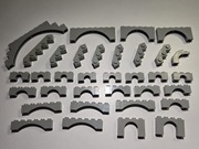 KLOCKI LEGO ZAMKOWE ELEMENTY CASTLE PIRACI ZAMEK LICYTACJA ŚCIANY ŁUKI