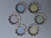 Talerzyki deserowe Royal Albert 6 szt. Porcelana angielska. 6 kolorów. 