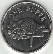 Seszele 1 rupia 2010 - 25,5 mm - magnetyczna - nr 1