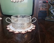 Krzystałowa cukiernica (cukierniczka) prl