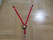 Szelki misiu święta czerwone vintage