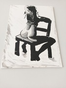 Obraz malowany, akt,kobiecość, nagość 50x70cm"CZEKAM"