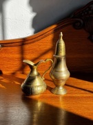 Dzbanek dzbanuszek wazon mosiądz + przyprawnik solniczka kadzidło