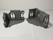 Makieta ruin gotyckiej katedry – teren do gier bitewnych / RPG – druk 3D