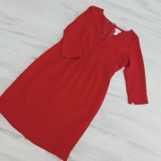 **ŚWIĘTA**niemiecka czerwona lekka sukienka HEINE 40