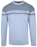 Błękitny sweter Pako Jeans - Solid BŁ - fason regular Rozmiar L