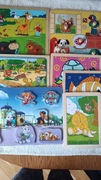 Puzzle 7x drewniane