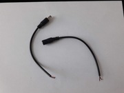 Złącze zasilające DC wtyk 2.1/5.5 z kablem