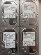 Dyski twarde :  Western Digital 4TB x 1 + 3 x HGST 4TB  