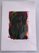 akryl FLORALES VIII '91 CIESLAK obraz art brut UNIKAT z serii abstrakcja