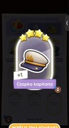 Monopoly Go Czapka kapitana karta naklejka set 18 4*