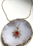 naszyjnik wisiorek łańcuszek elegancki choker słońce