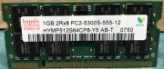 2GB(2x1) PC2-5300S 2Rx8 HYNIX HYMP512S64CP8-Y5 AB