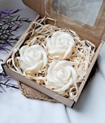 Zestaw świec sojowych Róża 