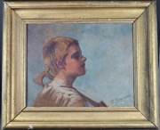 Stanisław Daczyński portret chłopca z ciupagą, góral