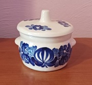 Cukiernica z pokrywką Fajans Włocławek PRL