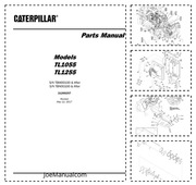 CAT TL1055 TL1255 Telehandler Parts Catalog  Katalog części schematy budowy