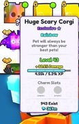 Pet Simulator 99 Huge Pet Rainbow Huge Scary Corgi