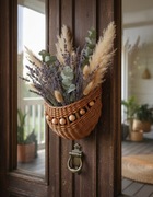 Dekoracyjny kosz wiklinowy na ścianę – rustykalny urok i praktyczność