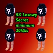 5x Losowy Secret minimum 20k$/s Plants Vs Brainrots