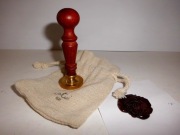 Pieczęć Do Laku Referentka z Herbem +Woreczek 