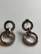 Srebrne kolczyki z cyrkoniami 