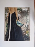 Obraz malowany ręcznie na płótnie Wenus 40x120