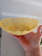 Koszyczek wielkanocny szydełkowy z kordonka 