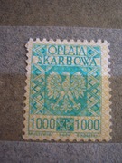 znaczek skarbowy znak opłata skarbowa 1000 zł złotych PRL