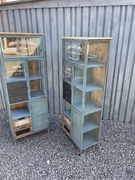 Meblownia witryna loft blacha drewno