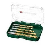 PARKSIDE zestaw 5 wierteł frezowych HSS tytan Ø4–8 mm z etui