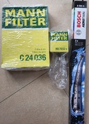 Nowy zestaw dwóch wycieraczek przednich oraz filtra oleju i powietrza 1.5di