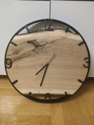 Zegar Loft 50cm cichy mechanizm 