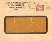 WMG, koperta listu urzędowego, stempel wirnikowy Danzig 5, 10.07.1929 r.