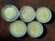 Zestaw monet 2 euro okolicznościowe