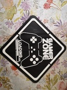 Tabliczka "Gamer zone" (Strefa gracza)