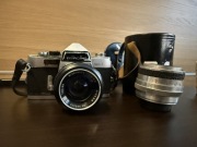 Aparat Minolta SR-1, obiektywy Tokina, Carl Zeiss, vintage, *DO05