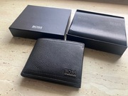 HUGO BOSS klasyczny męski portfel skórzany NOWY w pudełku BLACK 