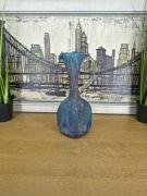 Szklany wazon dekoracyjny – ręcznie formowane szkło artystyczne