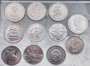 11 monet z epoki PRL piękne, mennicze zest. 2