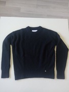 Calvin Klein Jeans czarny sweter damski domieszka z alpaką r XS