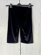 Czarne welurowe krótkie spodenki szorty legginsy Mango MNG Suit S